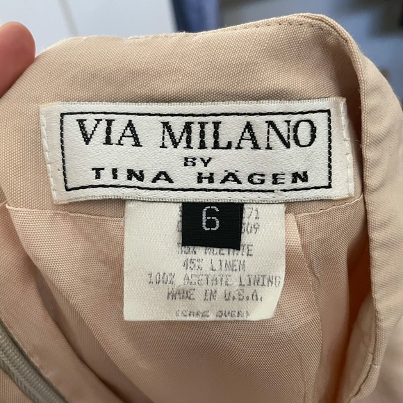 Vintage tapered pants in beige - Picture 3 of 3